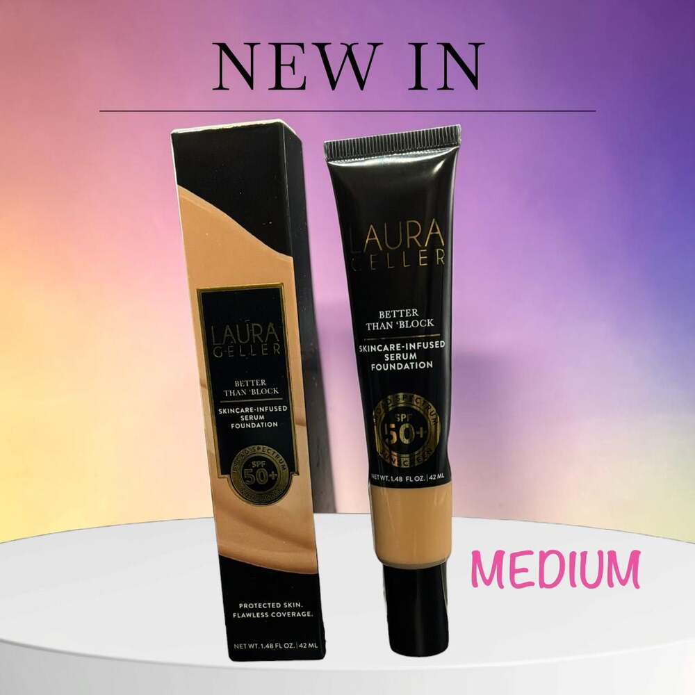 Laura Geller Better Than 'Block Skincare-Infused Serum Foundation SPF 50+ - Medi